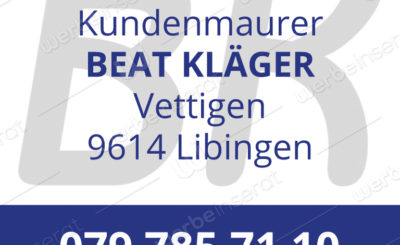 Kundenmaurer Beat Klaeger