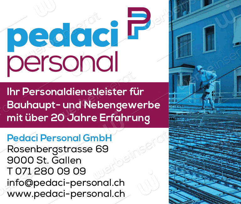 Inserat Nr10 Pedaci Personal GmbH V3 2