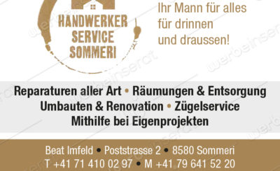 Handwerker Service Sommeri