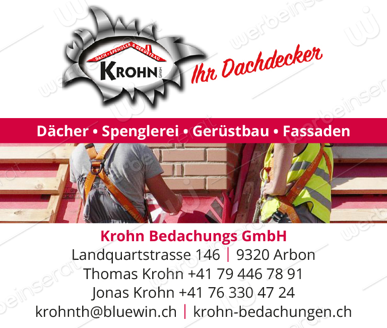 Inserat Nr6 Krohn Bedachungs GmbH V1 2