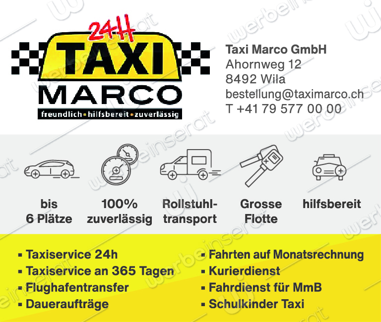 Inserat Nr15 Taxi Marco GmbH 2