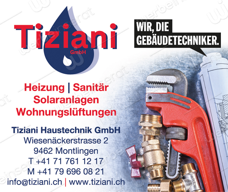 Inserat Nr12 Tiziani Haustechnik GmbH 2