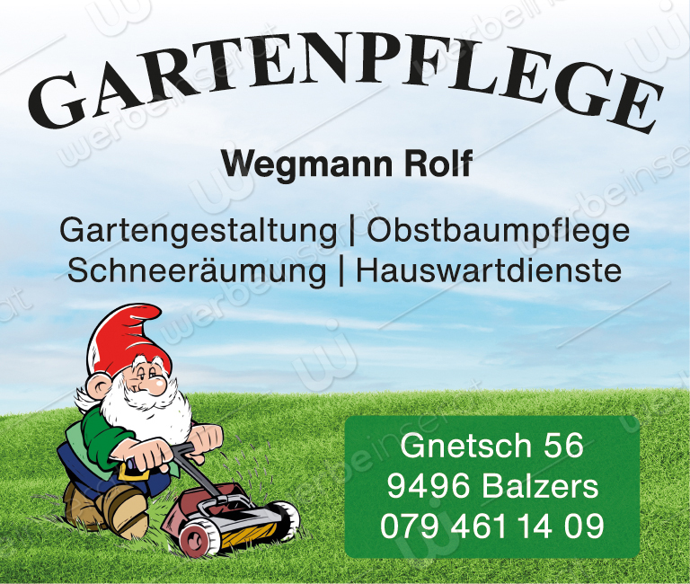 Inserat Nr18 Gartenpflege Wegmann 2