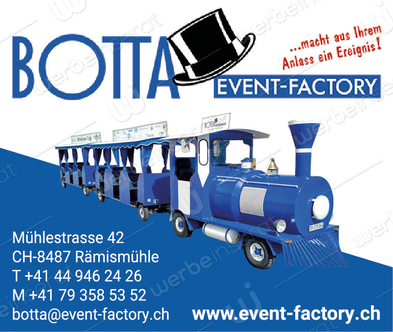 Inserat 65x55mm Botta Event Factory 2