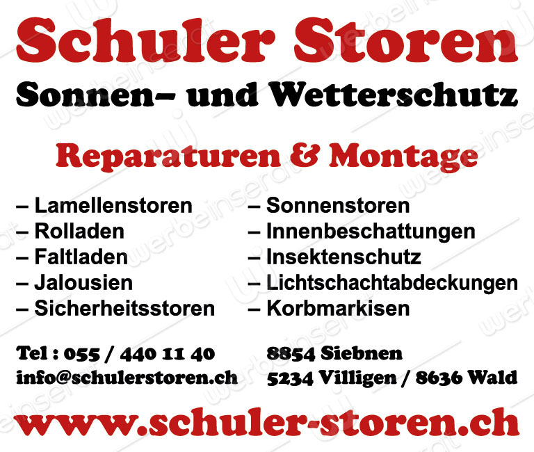 Inserat Nr04 Schuler Storen GmbH 2