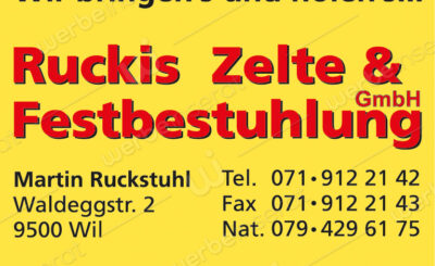 Ruckis Zelte & Festbestuhlung