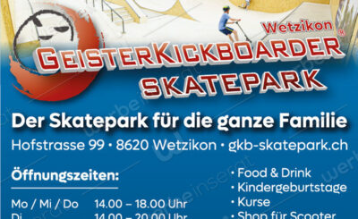 Geisterkickboarder Skatepark