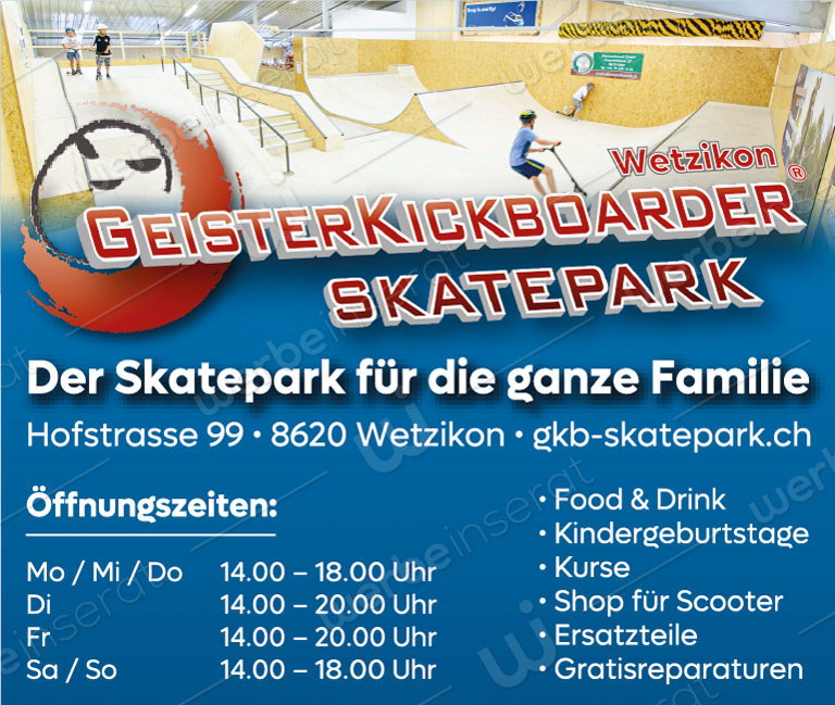 Geisterkickboarder Skatepark