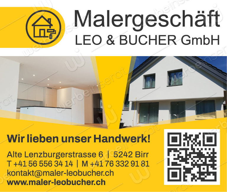 Inserat Nr07 Malgergeschaeft Leo Bucher GmbH 2