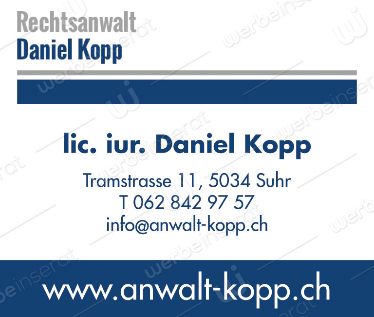 Inserat Nr08 Rechtsanwalt Daniel Kopp 2