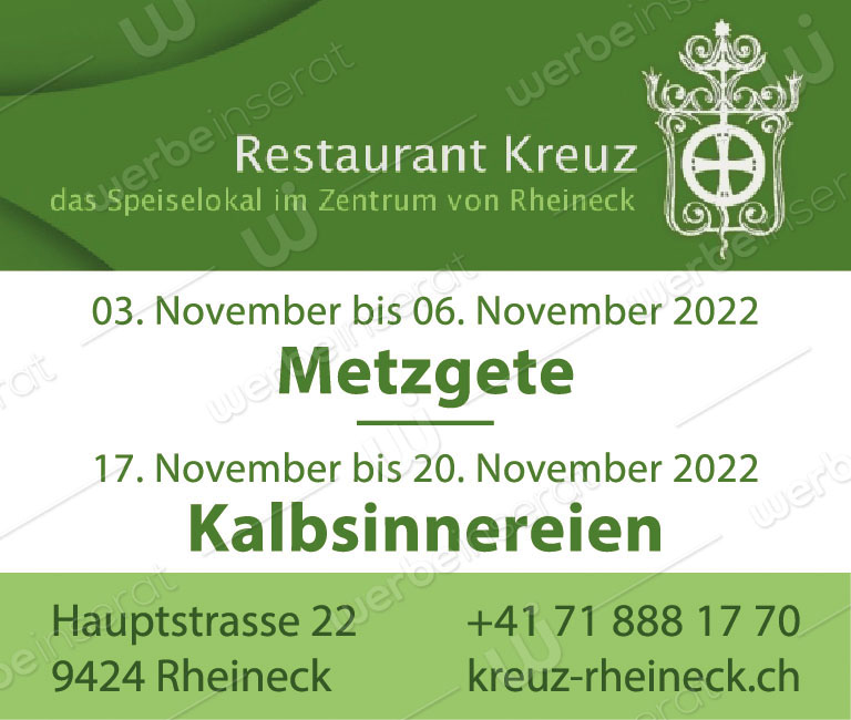 Inserat Nr14 Restaurant Kreuz 2